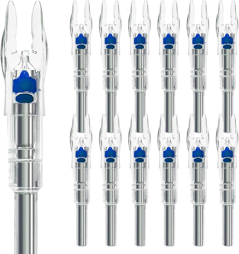 LEANPRO Store 6/12 PCS S Lighted Nocks for Arrows .244"/6.2mm Inside Diameter Lighted Arrow Nocks for Archery Hunting - Image 2
